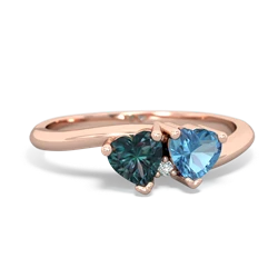 Alexandrite Sweethearts 14K Rose Gold ring R5260