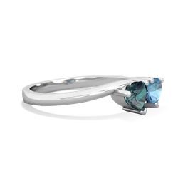 Alexandrite Sweethearts 14K White Gold ring R5260