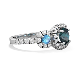 Alexandrite Regal Halo 14K White Gold ring R5350