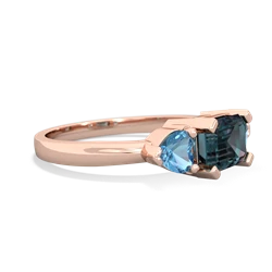 Alexandrite Three Stone 14K Rose Gold ring R5235