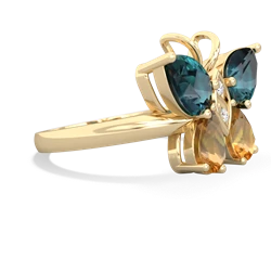 Alexandrite Butterfly 14K Yellow Gold ring R2215