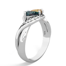 Alexandrite Summer Winds 14K White Gold ring R5342