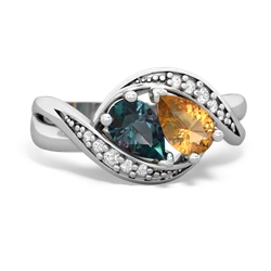 Alexandrite Summer Winds 14K White Gold ring R5342