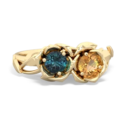 Alexandrite Rose Garden 14K Yellow Gold ring R5510