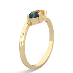 Alexandrite Sweethearts 14K Yellow Gold ring R5260