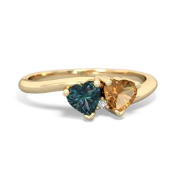 Alexandrite Sweethearts 14K Yellow Gold ring R5260