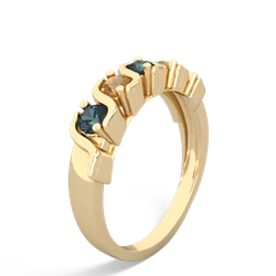 Alexandrite Anniversary Band 14K Yellow Gold ring R2089