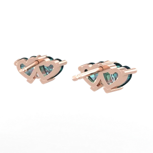 Alexandrite Sweethearts 14K Rose Gold earrings E5260