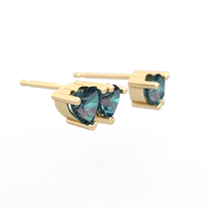 Alexandrite Sweethearts 14K Yellow Gold earrings E5260