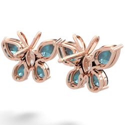 Alexandrite Butterfly 14K Rose Gold earrings E2215