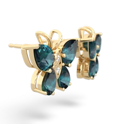 Alexandrite Butterfly 14K Yellow Gold earrings E2215