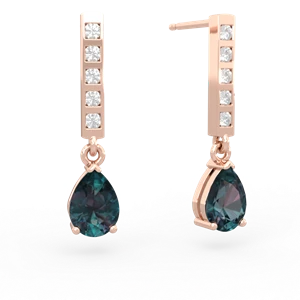 matching earrings - Art Deco Diamond Drop
