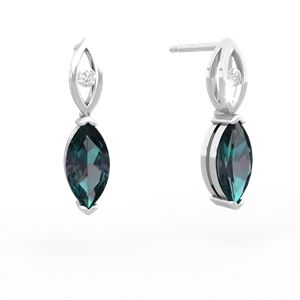 matching earrings - Marquise Drop