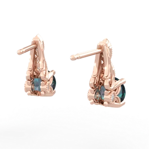 Alexandrite Antique Elegance 14K Rose Gold earrings E3100