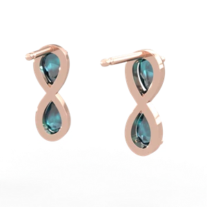 Alexandrite Infinity 14K Rose Gold earrings E5050
