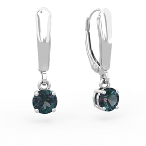 matching earrings - 5mm Round Lever Back