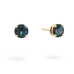 alexandrite stud earrings