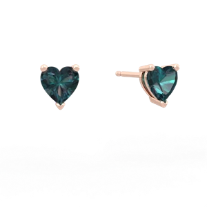 matching earrings - 5mm Heart Stud