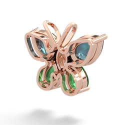 Alexandrite Butterfly 14K Rose Gold pendant P2215