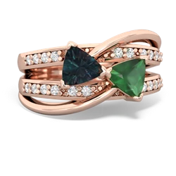 Alexandrite Bowtie 14K Rose Gold ring R2360