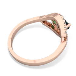 Alexandrite Mother And Child 14K Rose Gold ring R3010