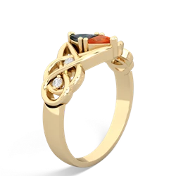 Alexandrite Keepsake Celtic Knot 14K Yellow Gold ring R5300