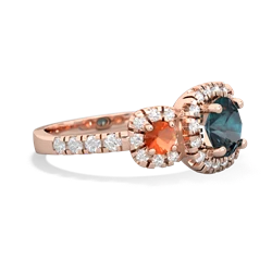 Alexandrite Regal Halo 14K Rose Gold ring R5350