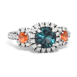 Alexandrite Regal Halo 14K White Gold ring R5350