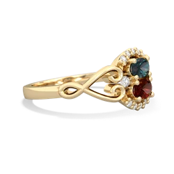 Alexandrite Love Nest 14K Yellow Gold ring R5860