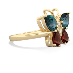 Alexandrite Butterfly 14K Yellow Gold ring R2215