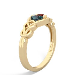 Alexandrite Celtic Love Knot 14K Yellow Gold ring R5420