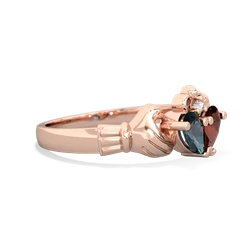 Alexandrite 'Our Heart' Claddagh 14K Rose Gold ring R2388