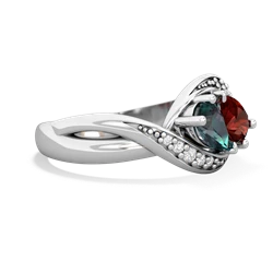 Alexandrite Summer Winds 14K White Gold ring R5342