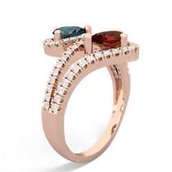 Alexandrite Diamond Dazzler 14K Rose Gold ring R3000