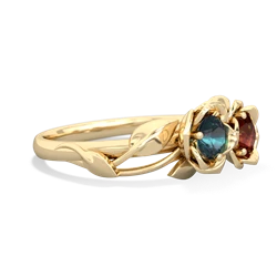 Alexandrite Rose Garden 14K Yellow Gold ring R5510