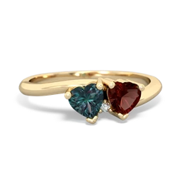 Alexandrite Sweethearts 14K Yellow Gold ring R5260