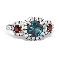 Alexandrite Regal Halo 14K White Gold ring R5350