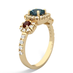 Alexandrite Regal Halo 14K Yellow Gold ring R5350