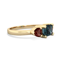 Alexandrite Three Stone 14K Yellow Gold ring R5235