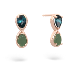Alexandrite Infinity 14K Rose Gold earrings E5050