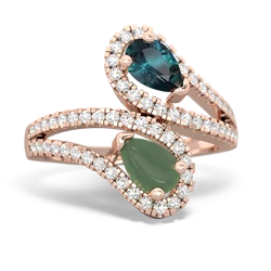 Alexandrite Diamond Dazzler 14K Rose Gold ring R3000