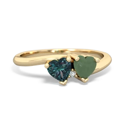 Alexandrite Sweethearts 14K Yellow Gold ring R5260