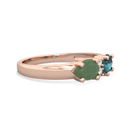 Alexandrite Pear Bowtie 14K Rose Gold ring R0865