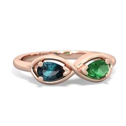 Alexandrite Infinity 14K Rose Gold ring R5050