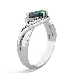 Alexandrite Summer Winds 14K White Gold ring R5342