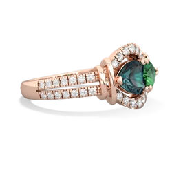 Alexandrite Art-Deco Keepsake 14K Rose Gold ring R5630