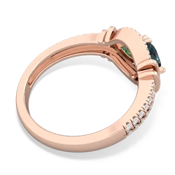 Alexandrite Art-Deco Keepsake 14K Rose Gold ring R5630