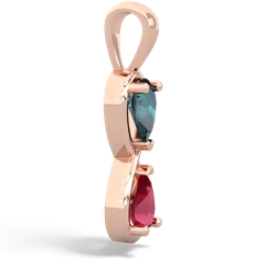 Alexandrite Infinity 14K Rose Gold pendant P5050