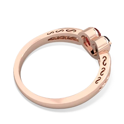 Alexandrite Filligree 'One Heart' 14K Rose Gold ring R5070