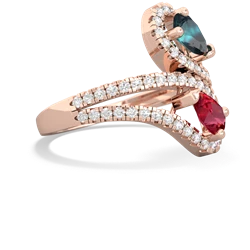 Alexandrite Diamond Dazzler 14K Rose Gold ring R3000